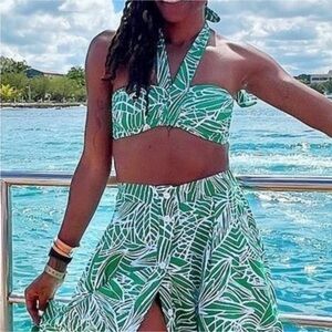 Tabitha Brown swimsuit bikini top d/DD like new bandeau lined adjustable back